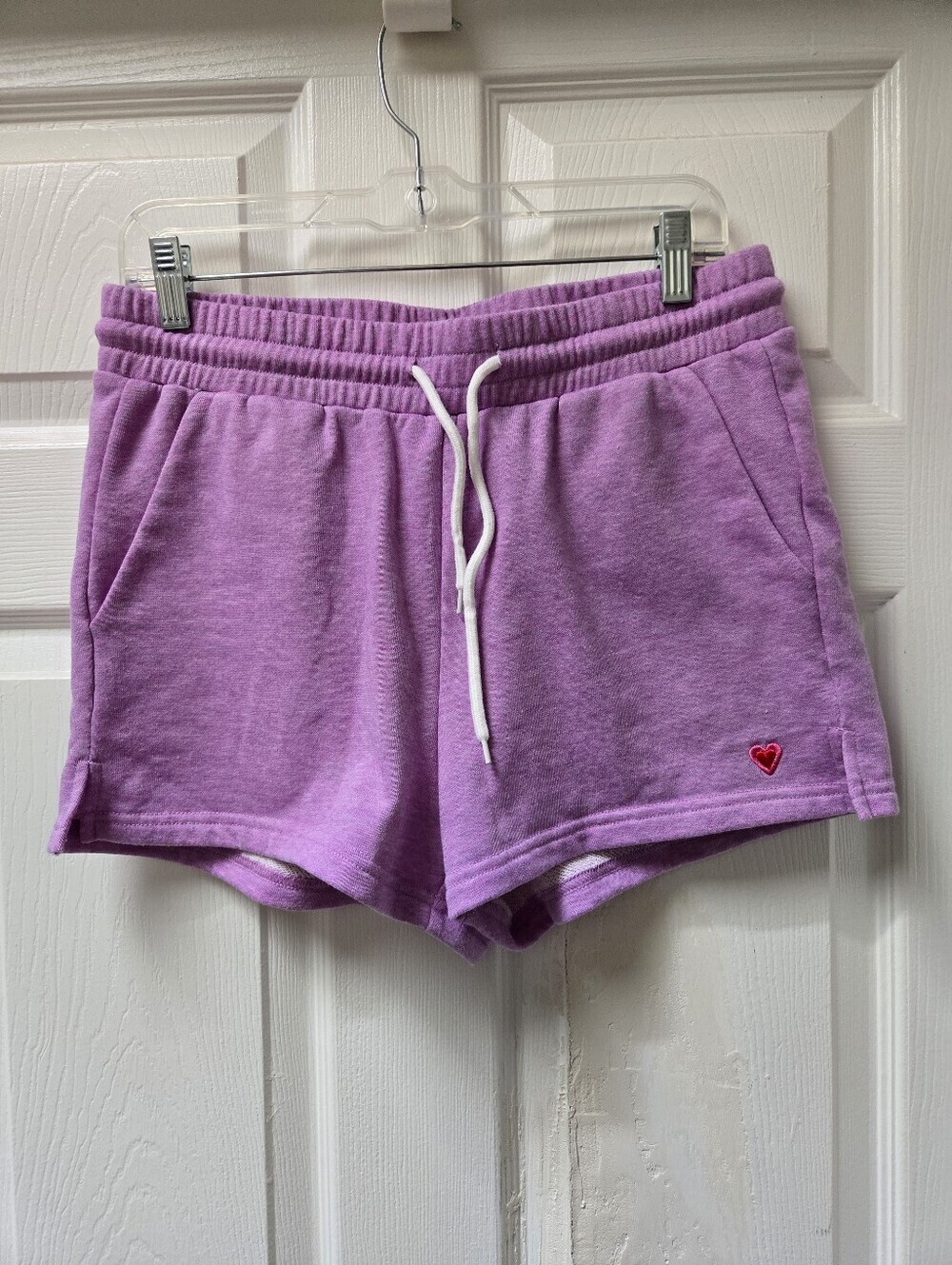 Lili Sidonio Lilac Heart Logo Lounge Shorts - Picture 2 of 9